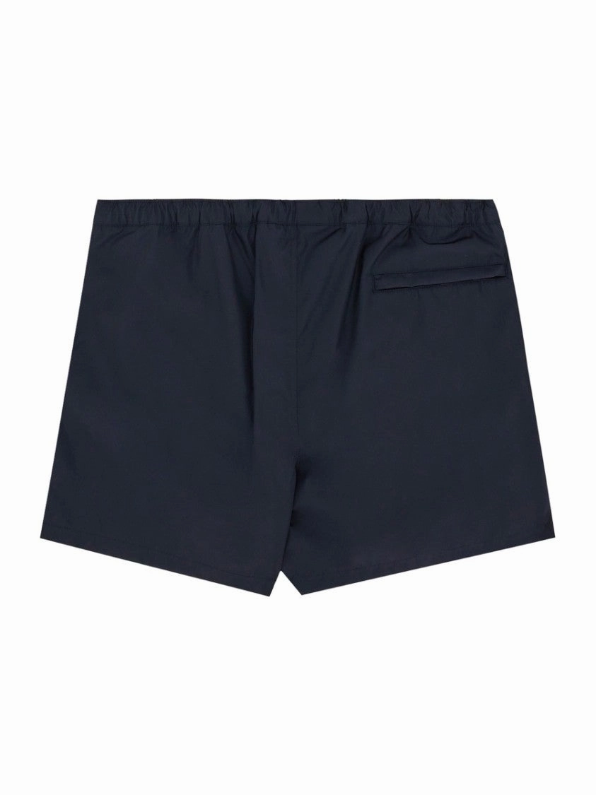 Classic Black Boxer Swimsuit With Elastic Waist