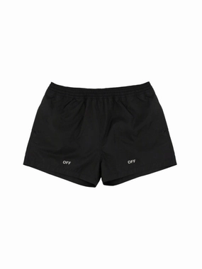 Classic Black Swimsuit With Logo Detailing