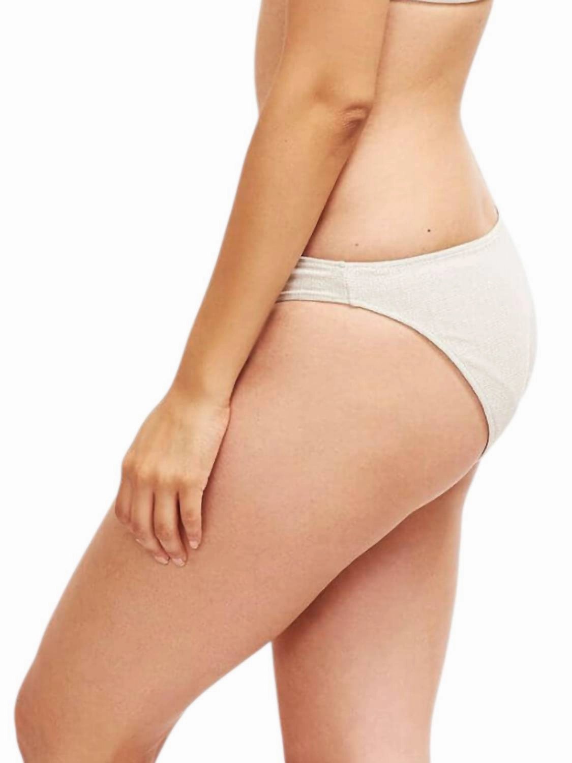 Classic Brief Bikini Bottom In Platinum