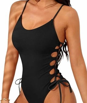 Clobeau One Piece Swimsuit Women Bathing Suit Sexy High Cut One-Piece Monokini Athletic Training Swim Bath Suits Monokini