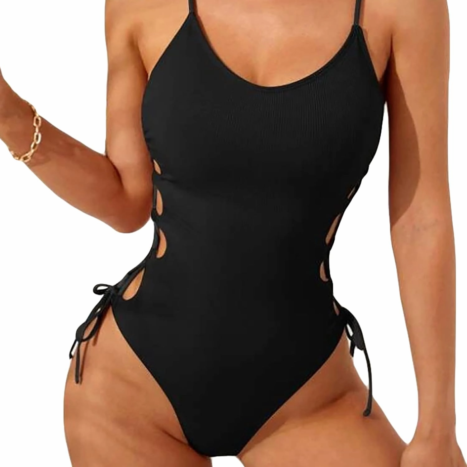 Clobeau One Piece Swimsuit Women Bathing Suit Sexy High Cut One-Piece Monokini Athletic Training Swim Bath Suits Monokini