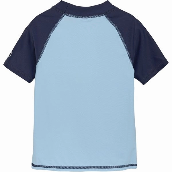 Color Kids Swim Shirt with Print Cerulean