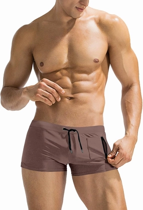 COOFANDY Mens Swim Trunks Swimwear Bathing Suit Swim Brief Square Leg Board Short S-3XL