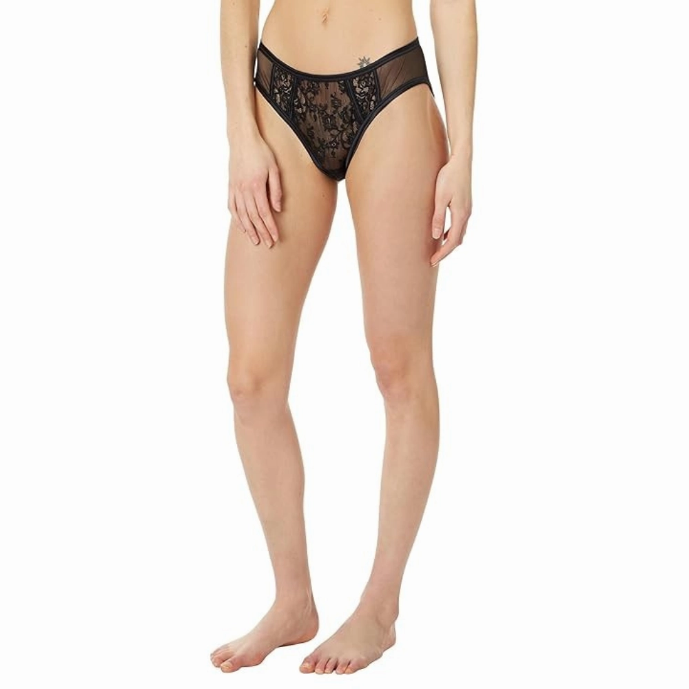 Cosabella Courtney Ouvert Bikini Bottom Women's Large Black Open Back ERK838