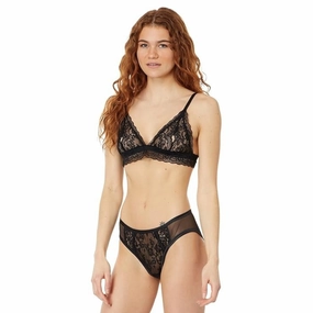 Cosabella Courtney Ouvert Bikini Bottom Women's Large Black Open Back ERK838