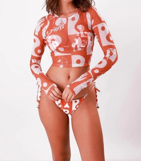 Cropped Julia Tule In Kozmo Peach