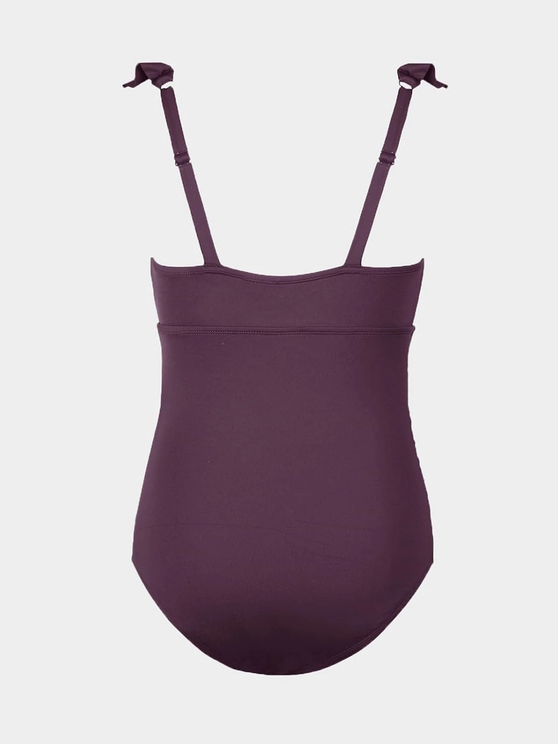 CUPSHE Women's One Piece Swimsuit Plus Size Ruffled V Neck Bathing Suit Retro Full Coverage Slimming Sculpting