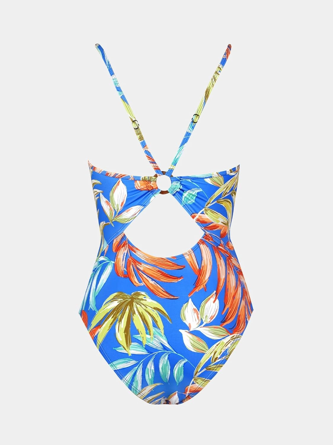 CUPSHE Women's One Piece Swimsuits Bathing Suits Cutout V Neck Tummy Control Adjustable Straps O Ring