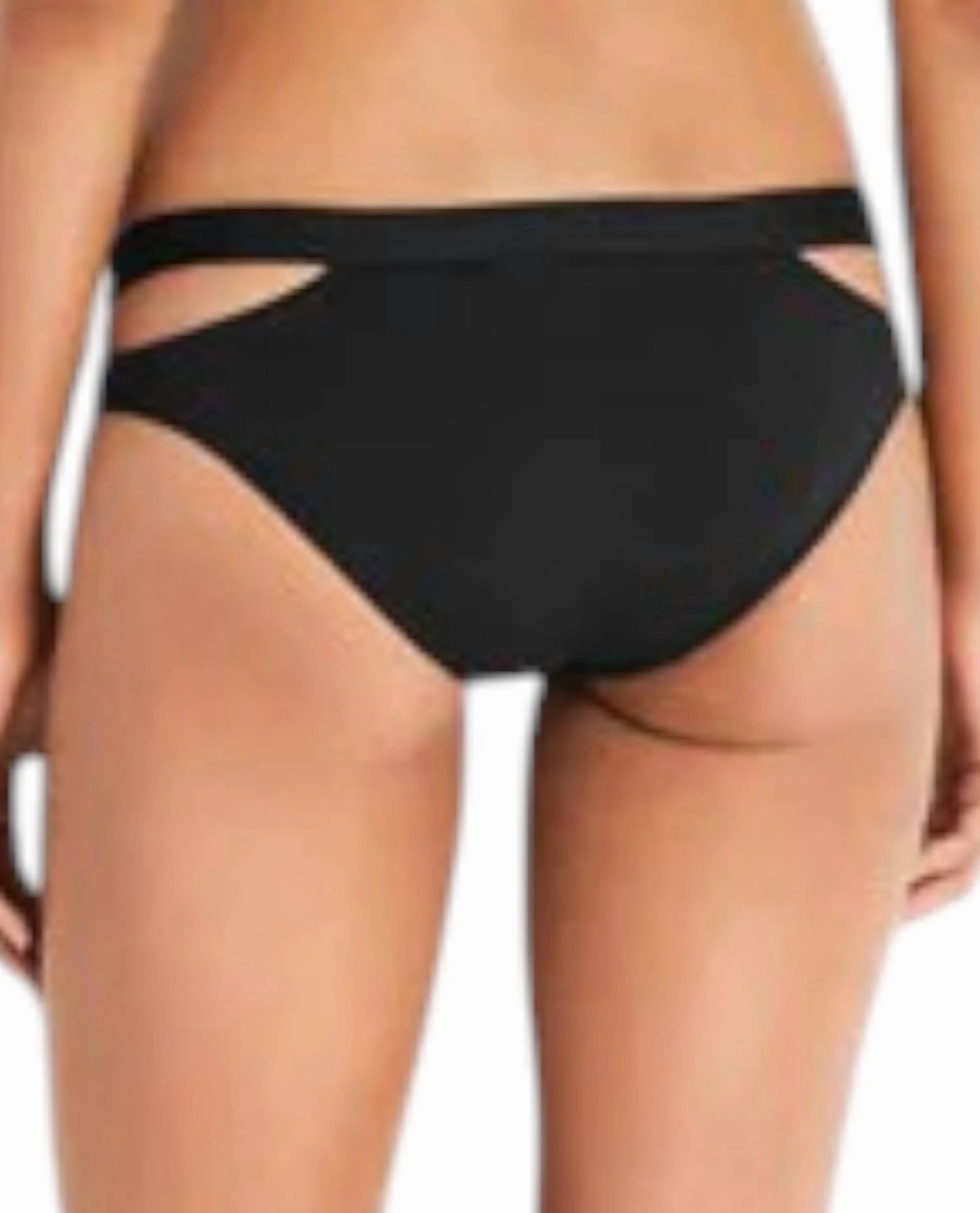 Cut Out Hipster Bikini Bottom In Black