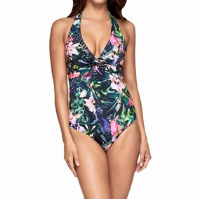 D/dd Twist Front Halter One Piece Swimsuit In Australia Arcadia