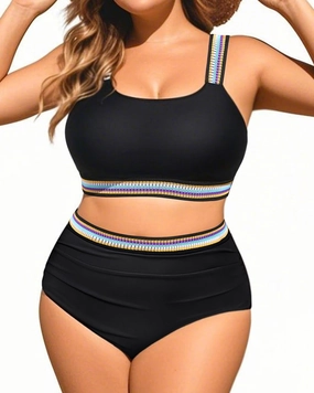 Daci Women Two Piece Plus Size Bikini - High Waisted Swimsuits Tummy Control Bathing Suits Swimwear 2025