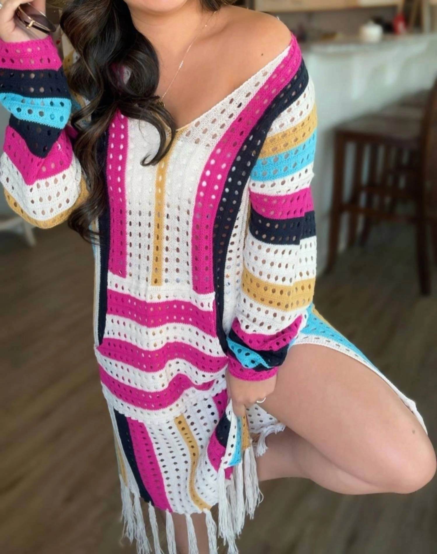 Delilah Boho Coverup In Tropical