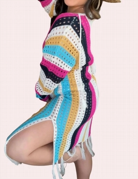Delilah Boho Coverup In Tropical