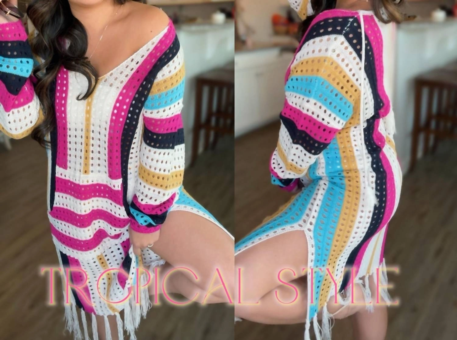 Delilah Boho Coverup In Tropical