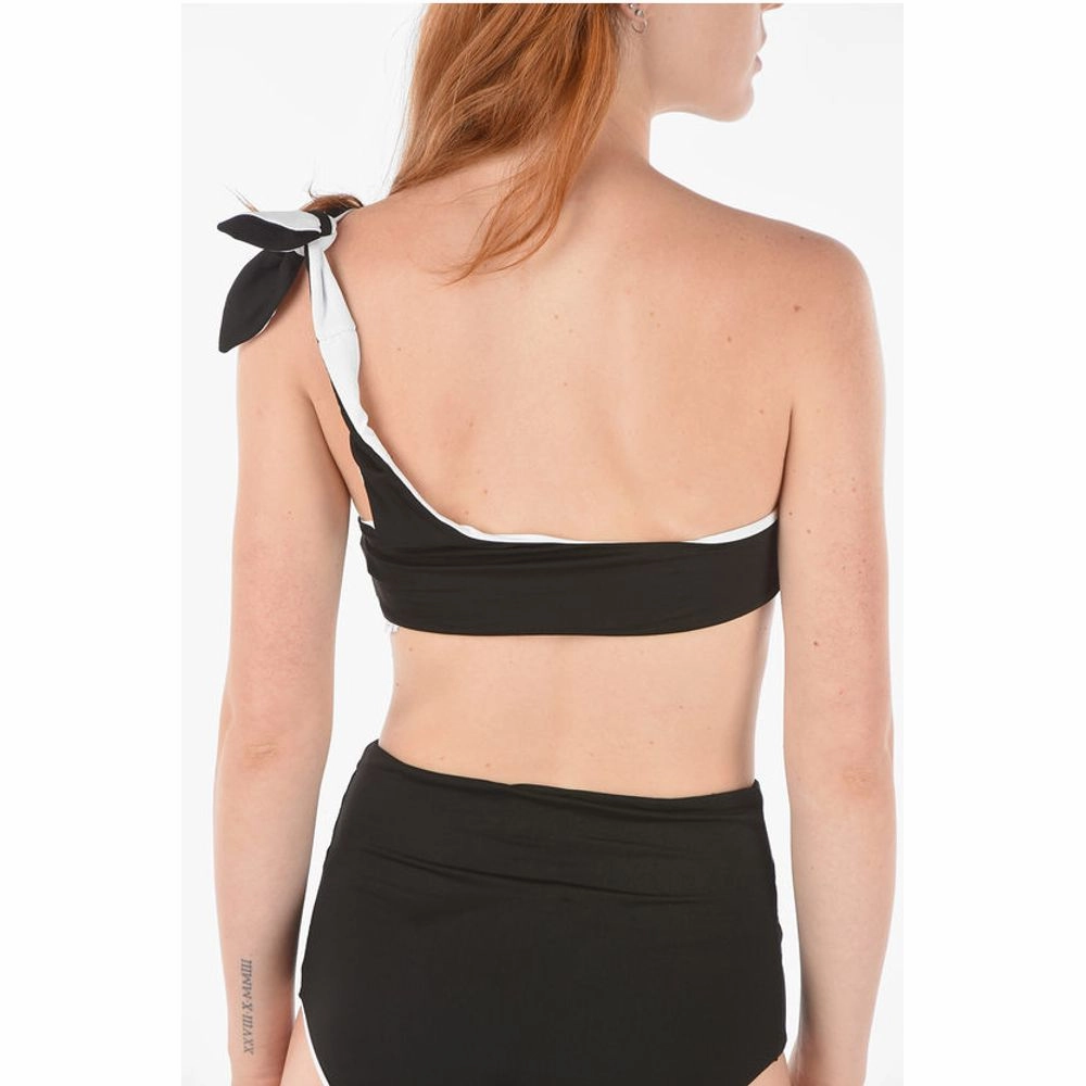 Diesel Printed WE GET REAL One-shoulder Bikini Women's Top