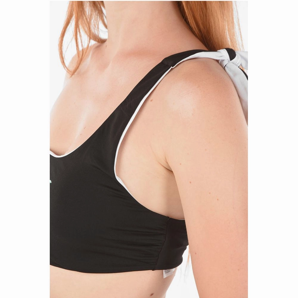 Diesel Printed WE GET REAL One-shoulder Bikini Women's Top