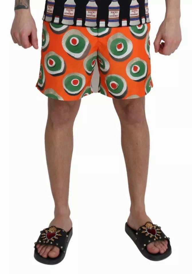 Dolce & Gabbana Cupcake Beachwear Shorts Men's Swimwear