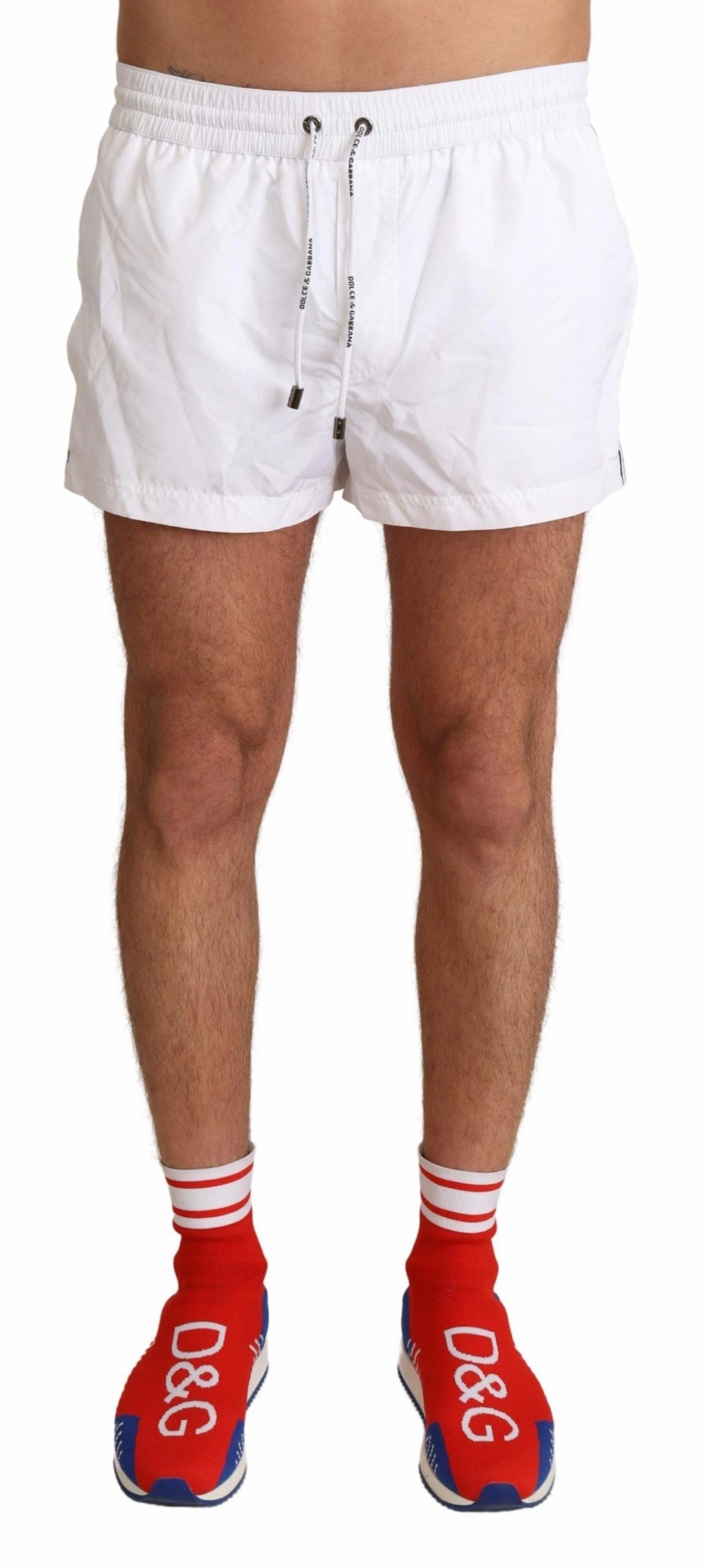 Dolce & Gabbana Elegant KING Motive Swim Men's Trunks