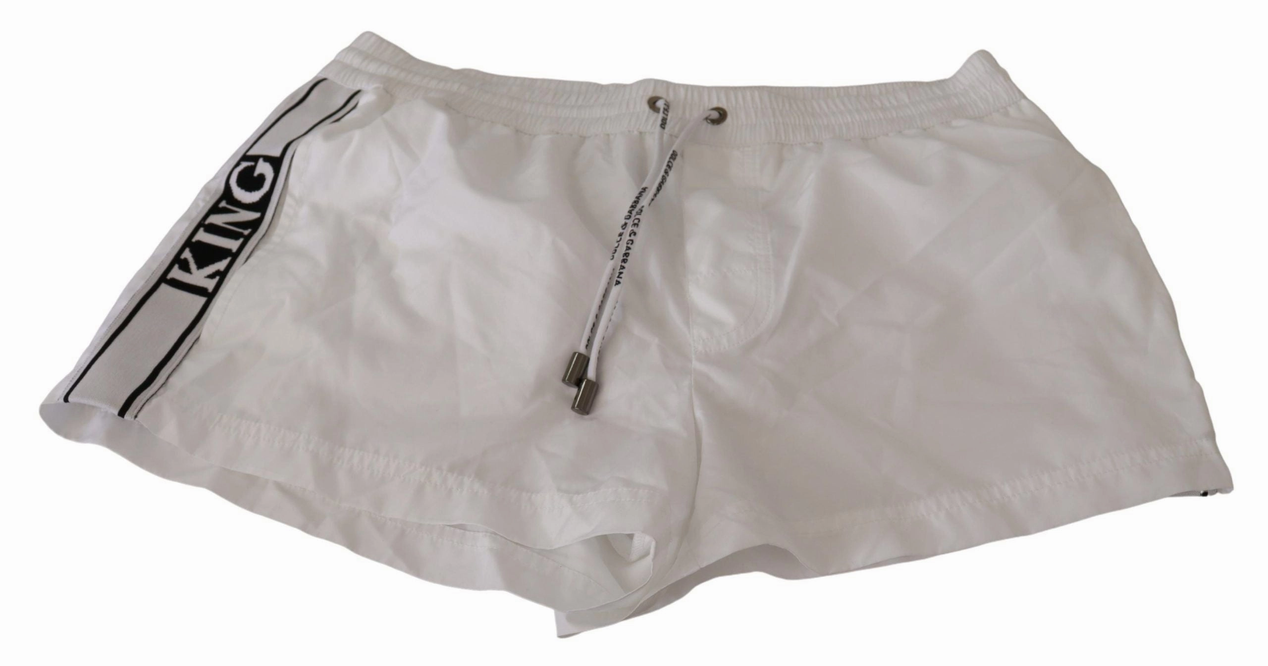 Dolce & Gabbana Elegant KING Motive Swim Men's Trunks