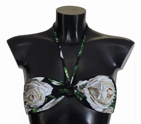 Dolce & Gabbana Floral Halter Beachwear Swimwear Bikini Women's Top