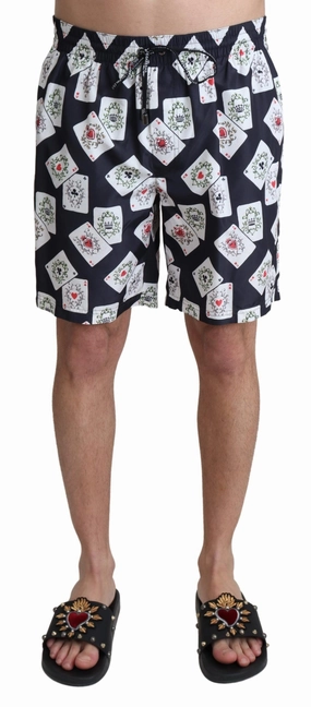 Dolce & Gabbana multi Card Deck Printed Swim Men's Trunks