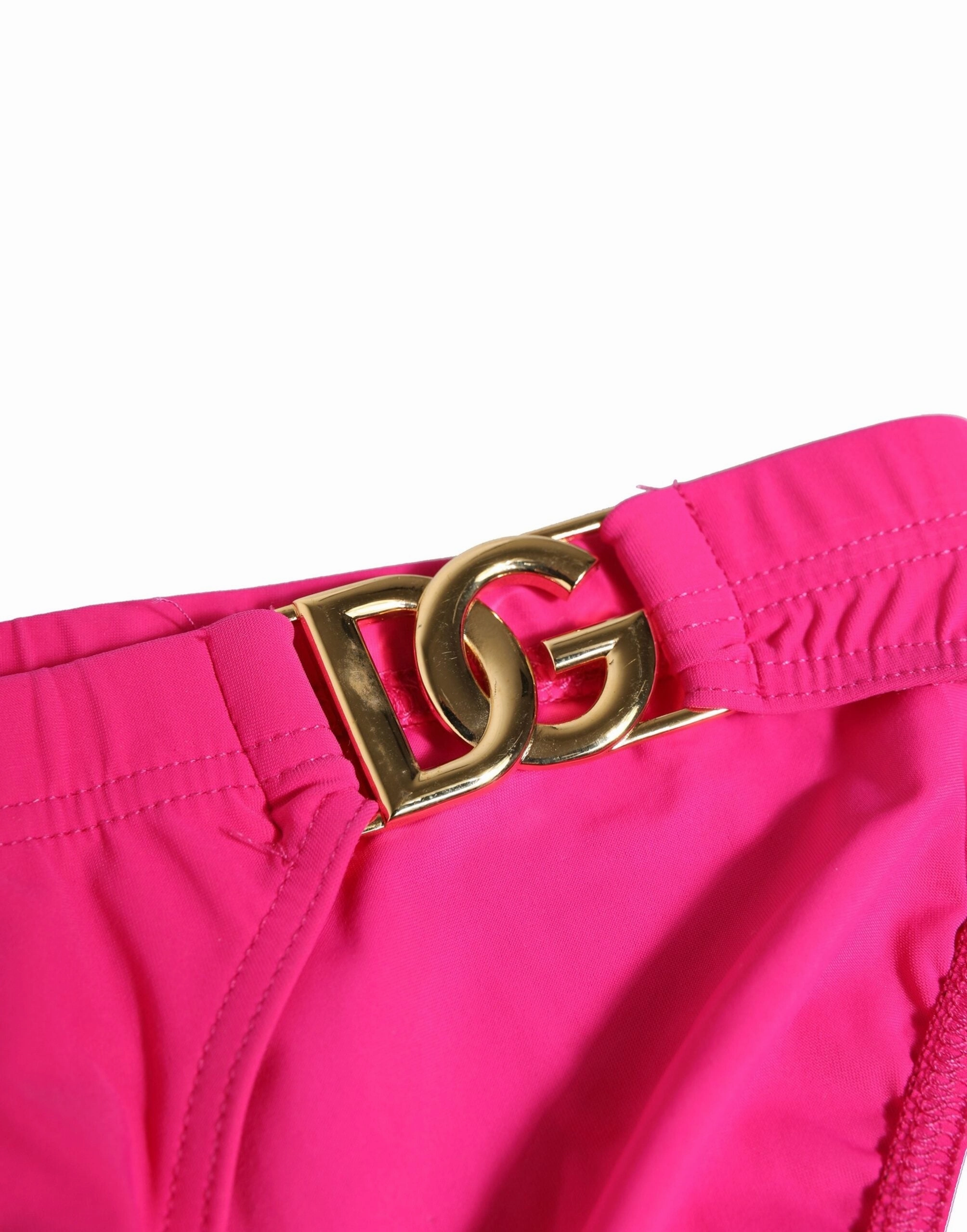 Dolce & Gabbana Nylon gold Logo Beachwear Brief Men's Swimwear (Pre-Owned)