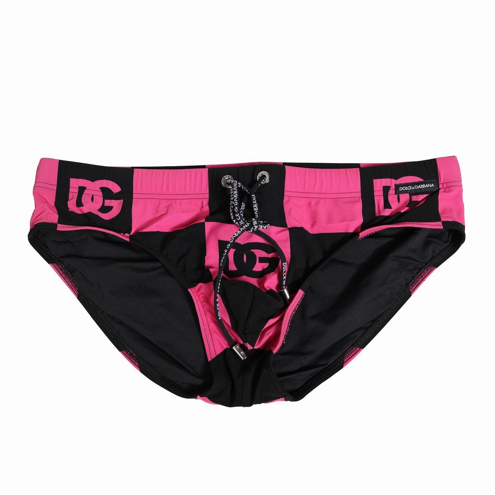 Dolce & Gabbana pink Nylon Logo Beachwear Brief Men's Swimwear