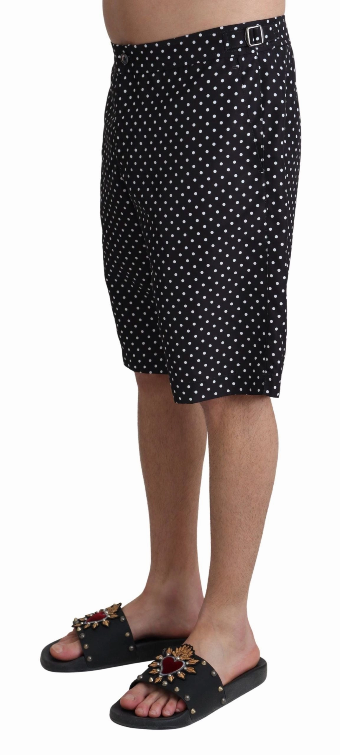 Dolce & Gabbana Polka Dot Elegance Swim Trunks Men's Boxer