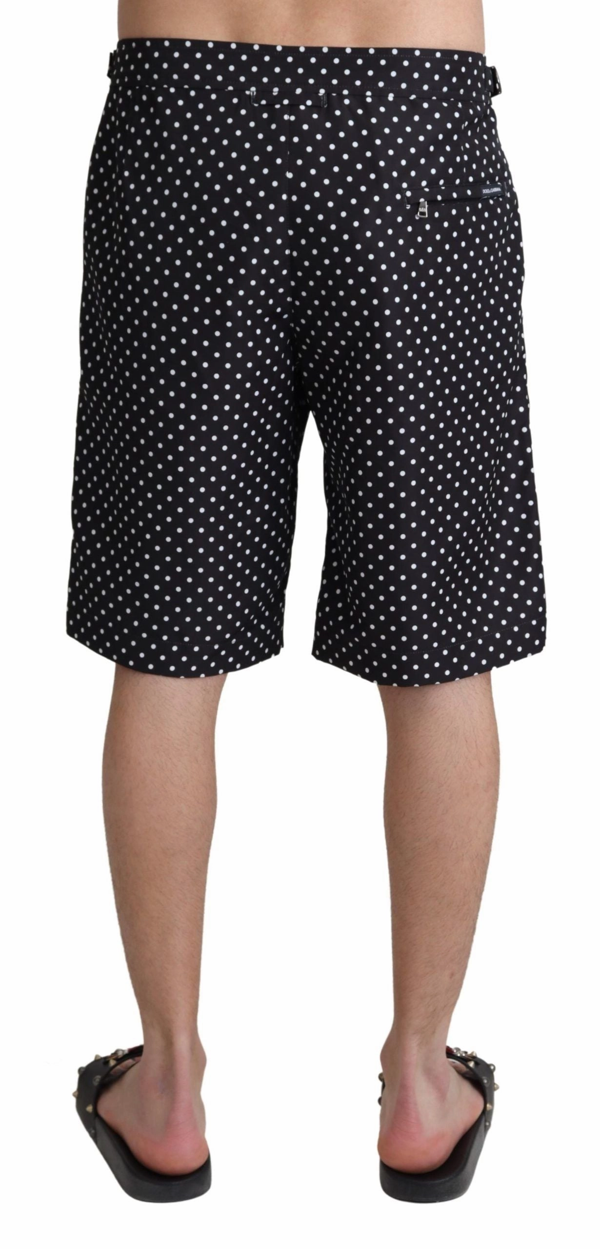 Dolce & Gabbana Polka Dot Elegance Swim Trunks Men's Boxer