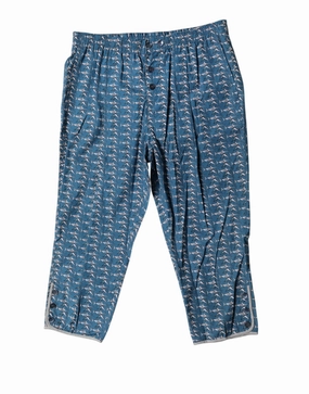 Dolce & Gabbana Shark Print Cropped Beachwear Men's Swimwear