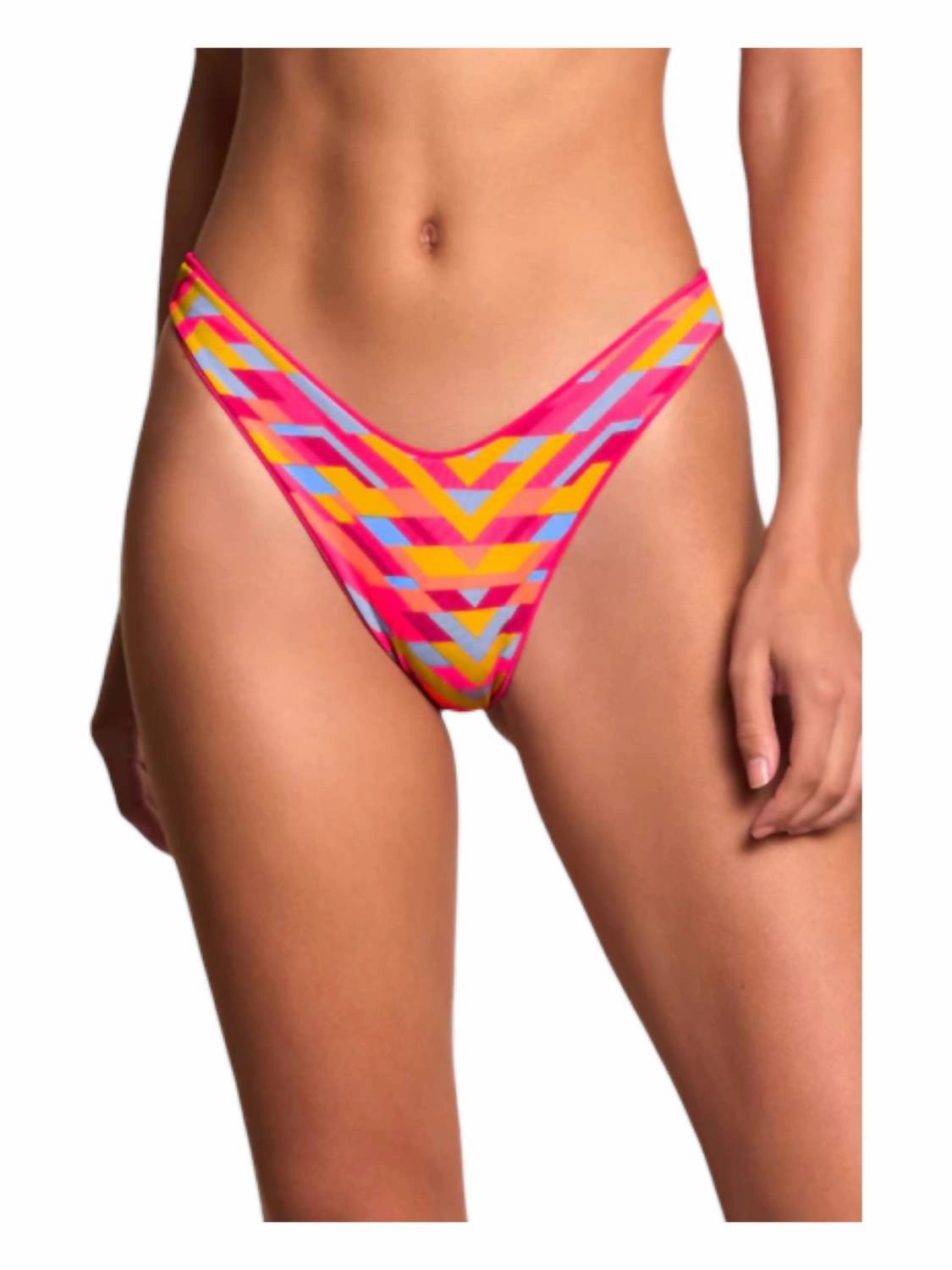 Dragon Fruit Splendour Bikini Bottom In Pink