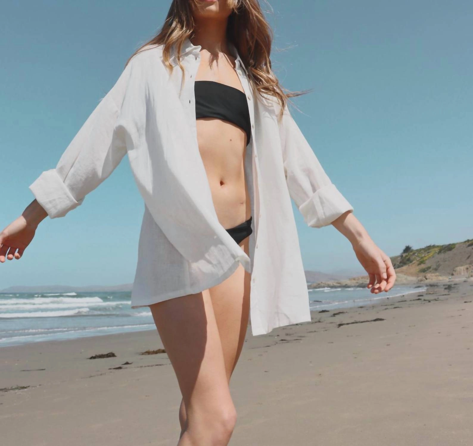 Dreaming Of Kona Cover Up Top In Ivory