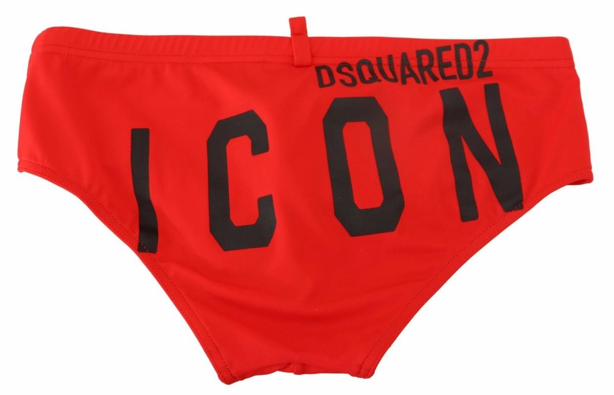 Dsqua   ICON Print Mens Swim Brief Men's Swimwear