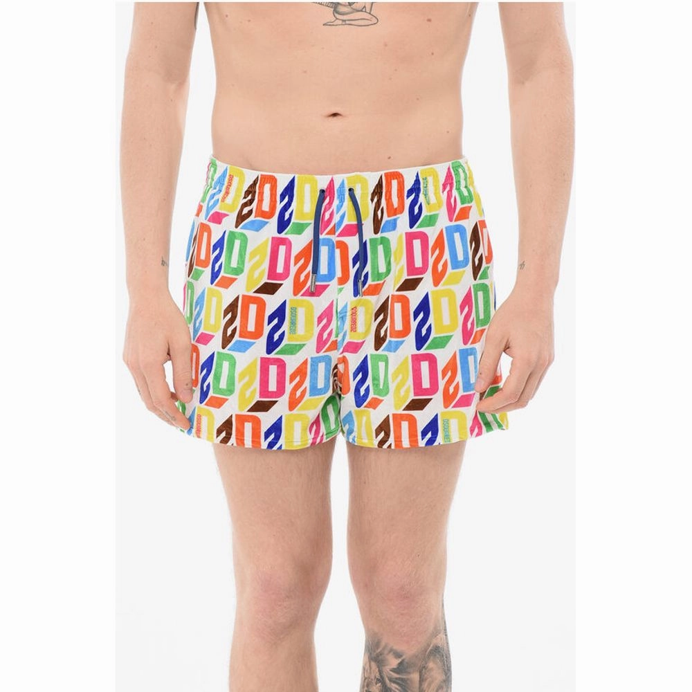 Dsquared All-Over logo Chenille Swim Men's Shorts