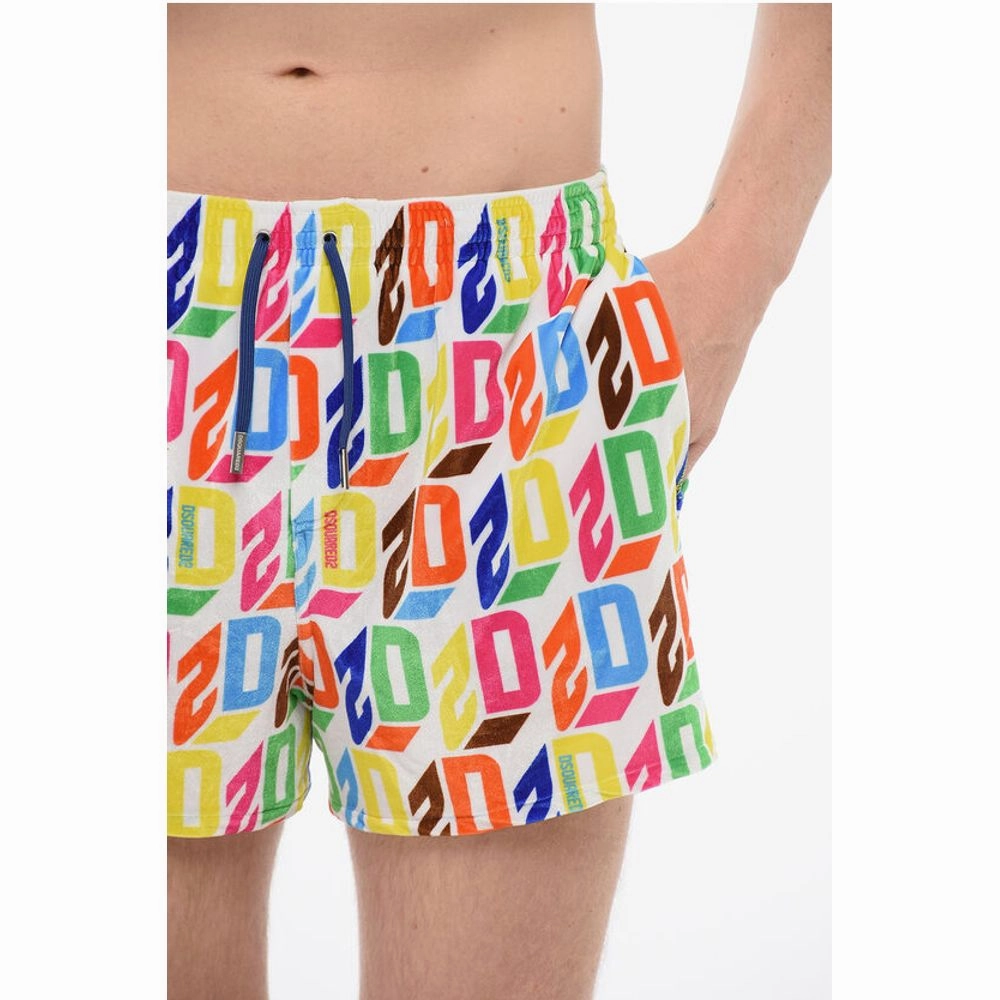 Dsquared All-Over logo Chenille Swim Men's Shorts