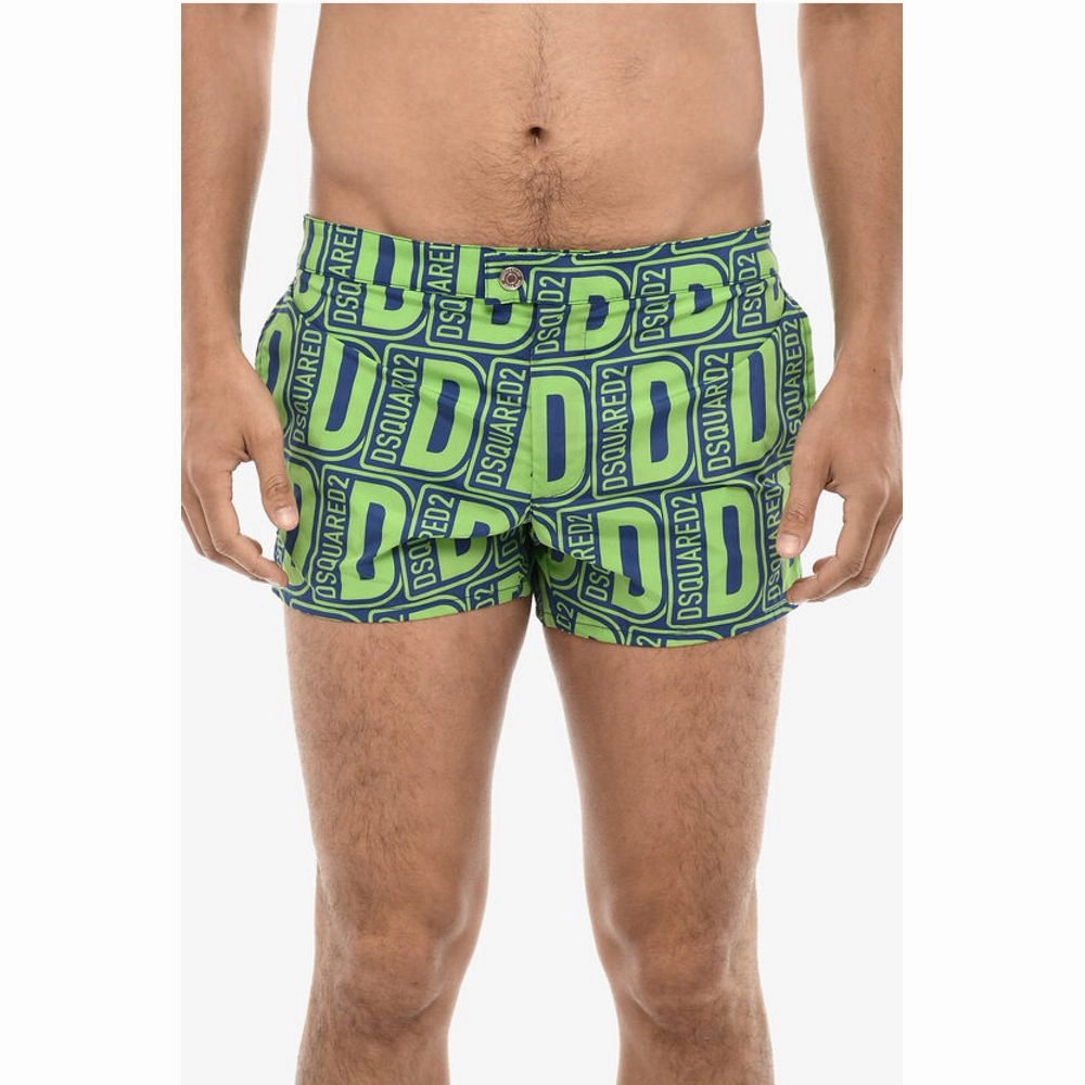 Dsquared Allover Logo Print MIDI Men's Swimshorts