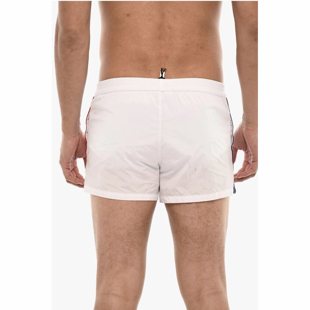 Dsquared Boxer Swimsuit With Logoed Contrasting Men's Bands