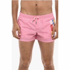 Dsquared Logo Print MIDI Boxer Men's Swimsuit