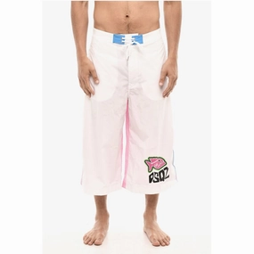 Dsquared Logo Print PIRANHA Swim Men's Shorts
