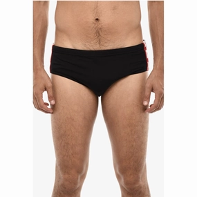 Dsquared Slip Swimshorts With Logoed Contrasting Men's Bands
