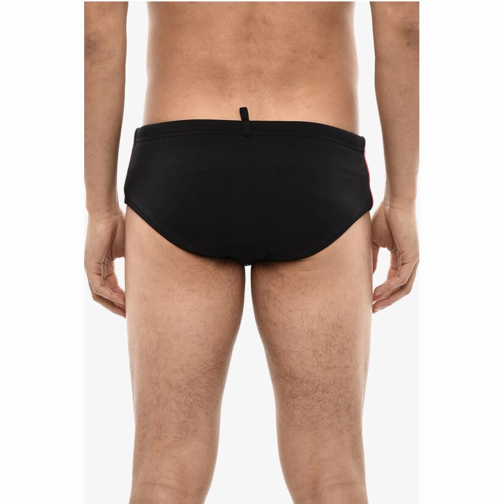 Dsquared Slip Swimshorts With Logoed Contrasting Men's Bands
