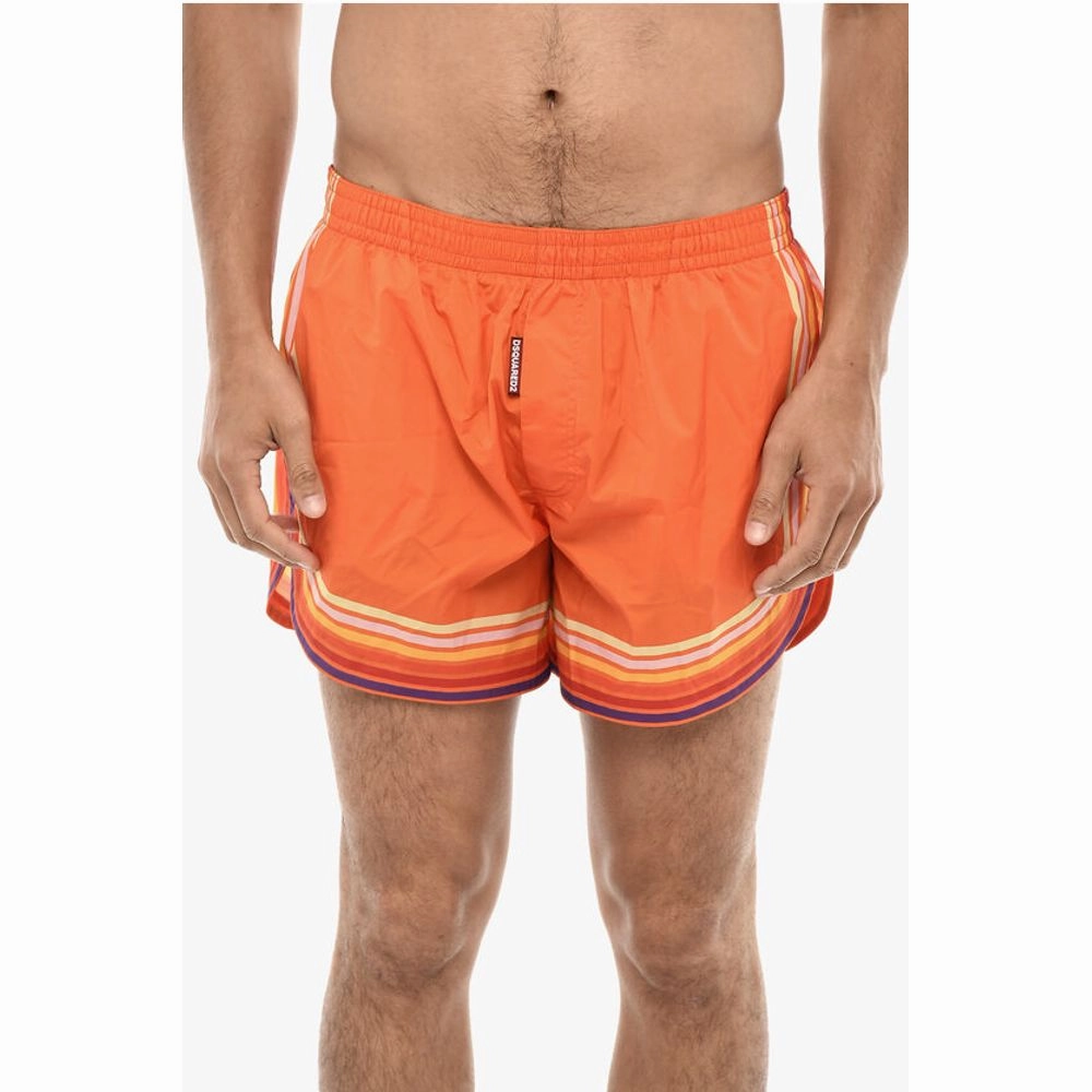 Dsquared Striped Print Swim Men's Shorts