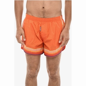 Dsquared Striped Print Swim Men's Shorts