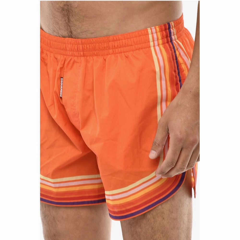 Dsquared Striped Print Swim Men's Shorts