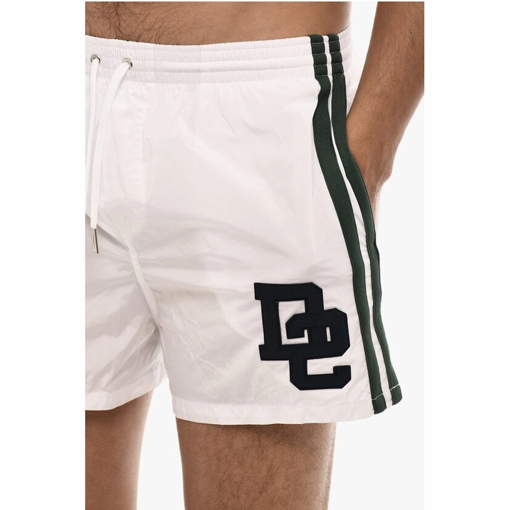 Dsquared Swim Short with Embossed Men's Logo