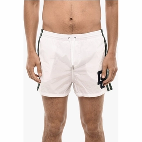 Dsquared Swim Short with Embossed Men's Logo