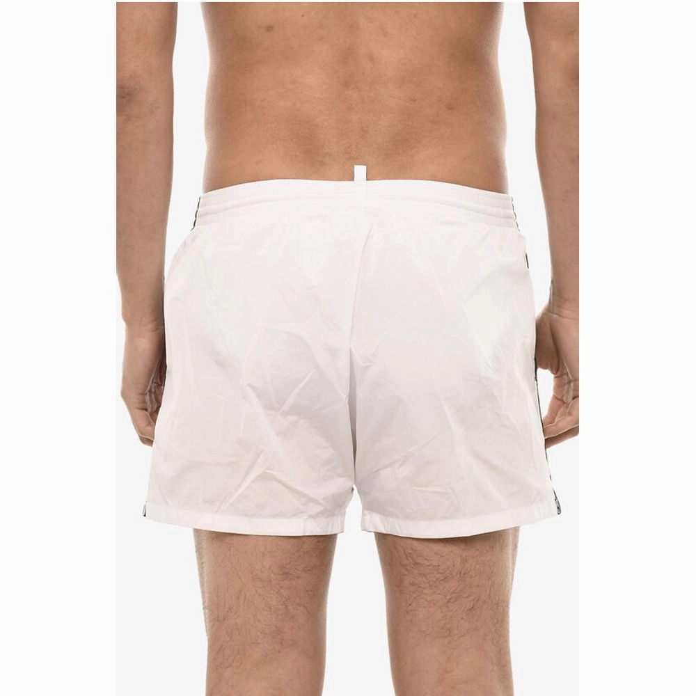 Dsquared Swim Short with Embossed Men's Logo