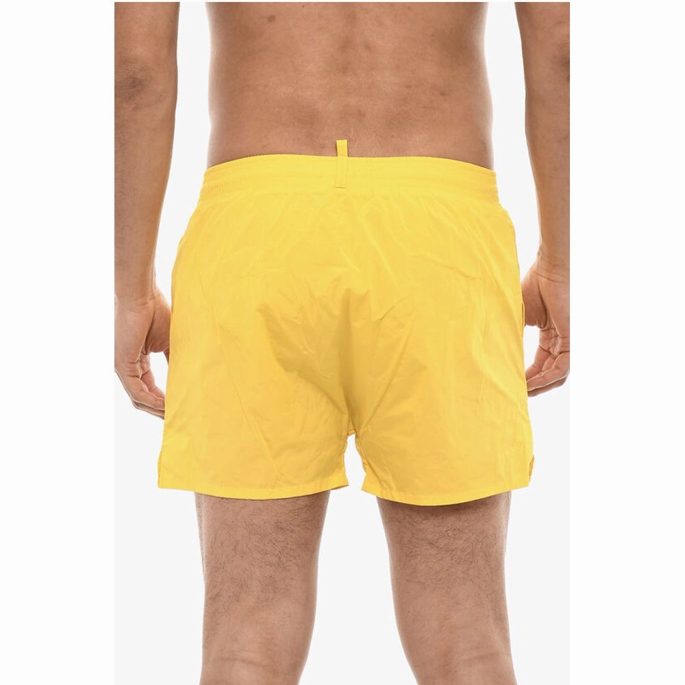 Dsquared Swim Short with Printed Men's Logo