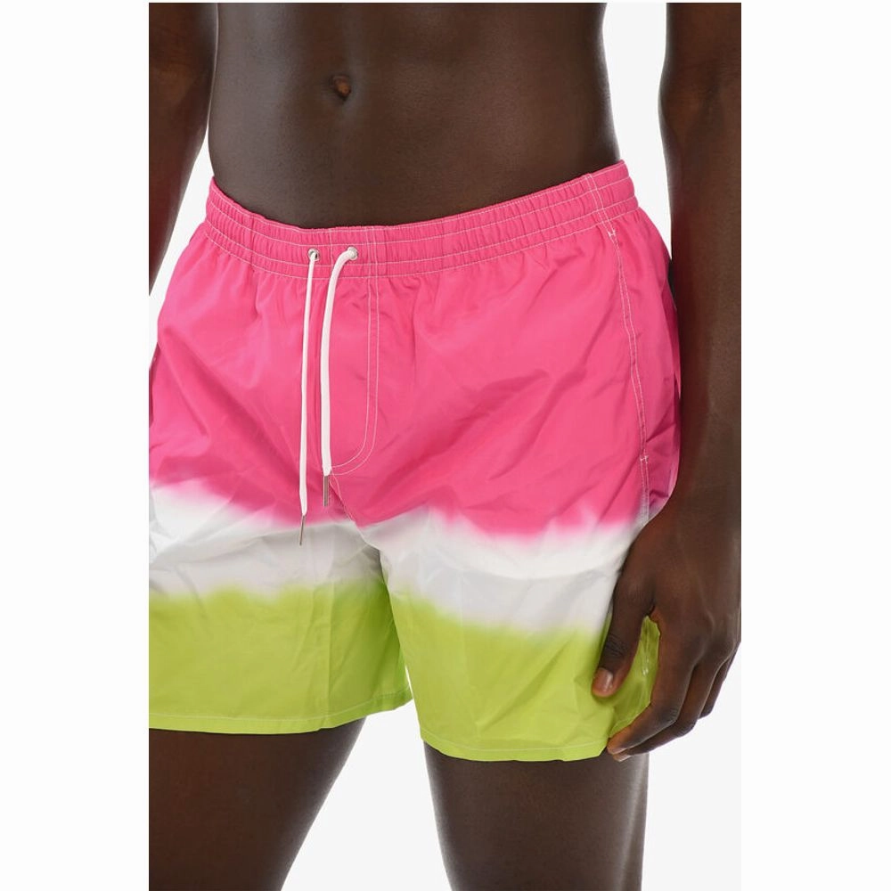 Dsquared Swim Shorts with Spray Effect Men's Logo