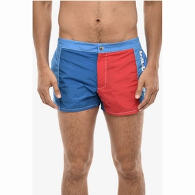 Dsquared Two-Tone Swim Shorts with Side Men's Logo